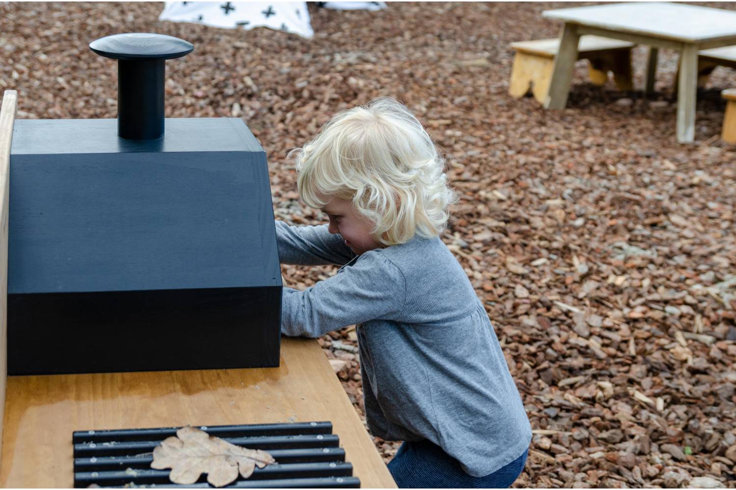 Outdoor play kitchen for pre school