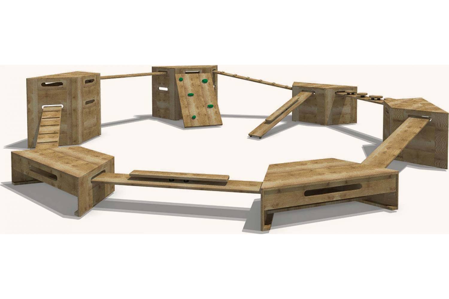 outdoor wooden play package