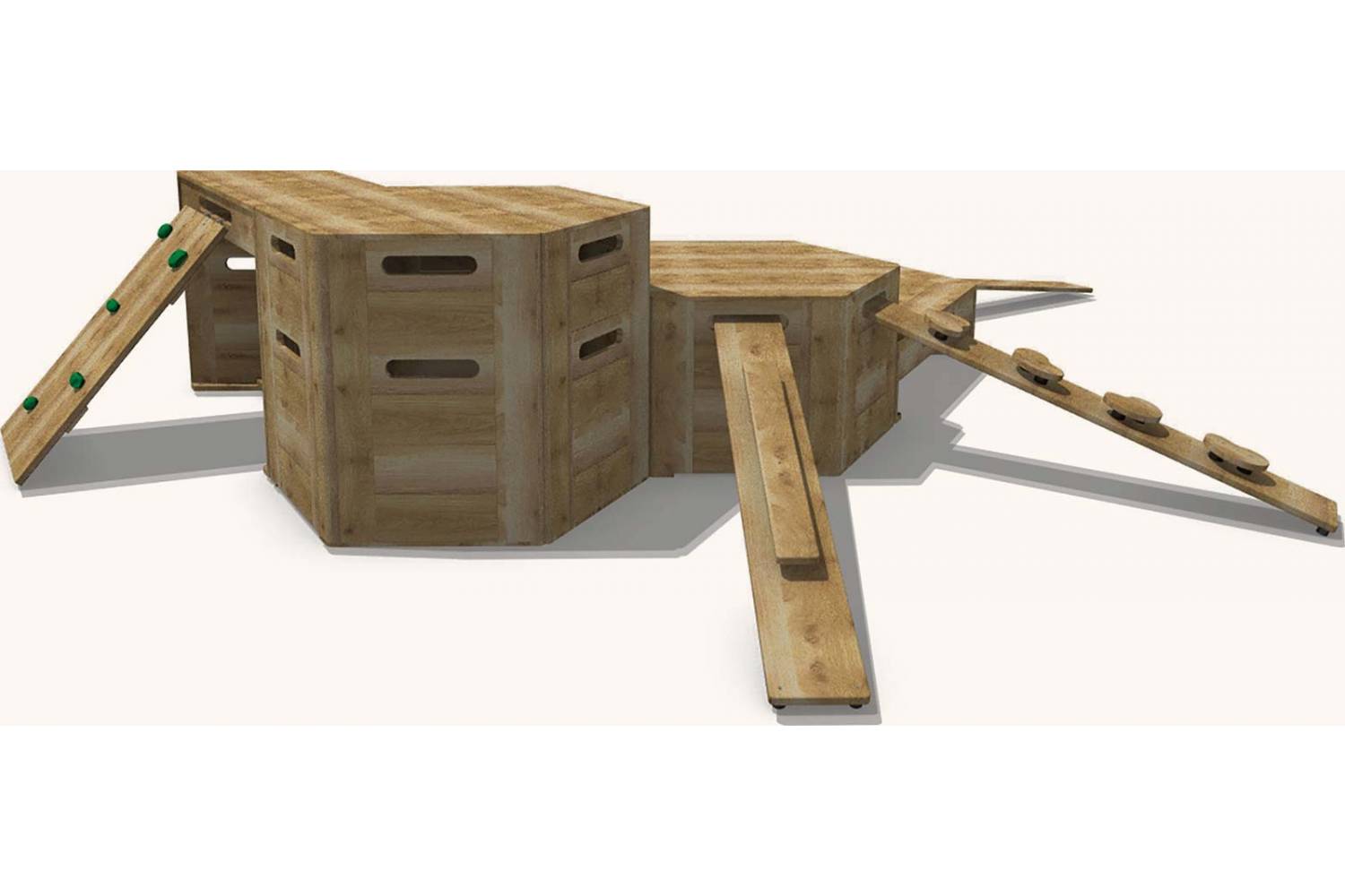 outdoor wooden play package